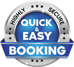 Highly secure, quick and easy booking